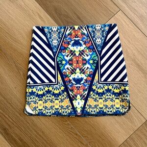 Colorful Print Mini Skirt- Small